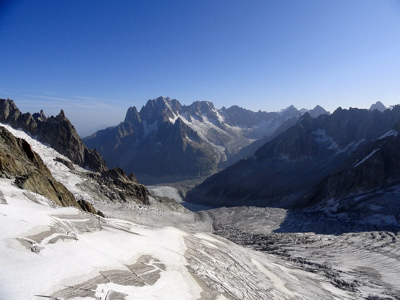 Mer de Glace glacier in Chamonix